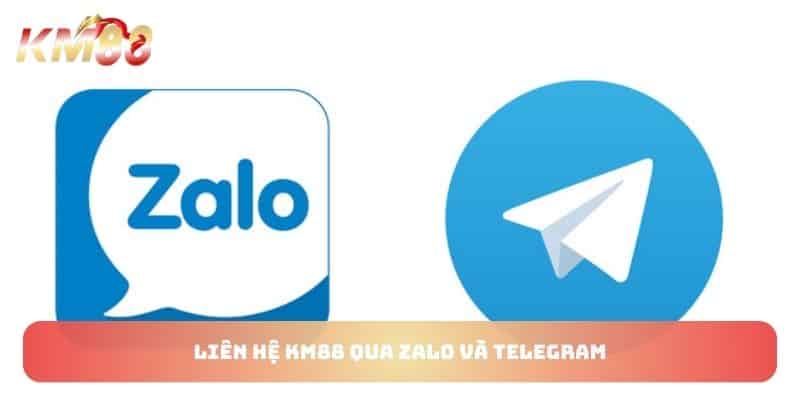 Liên hệ KM88 qua zalo và telegram